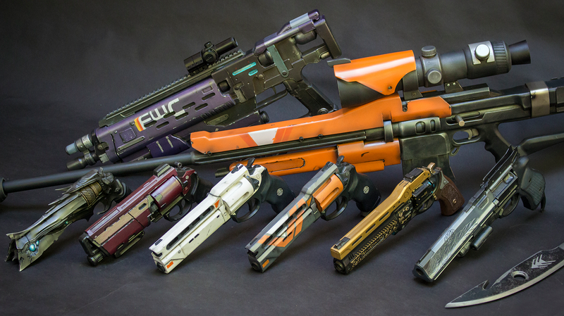 Illustration for article titled An Incredible Collection Of Replica Destiny Weapons